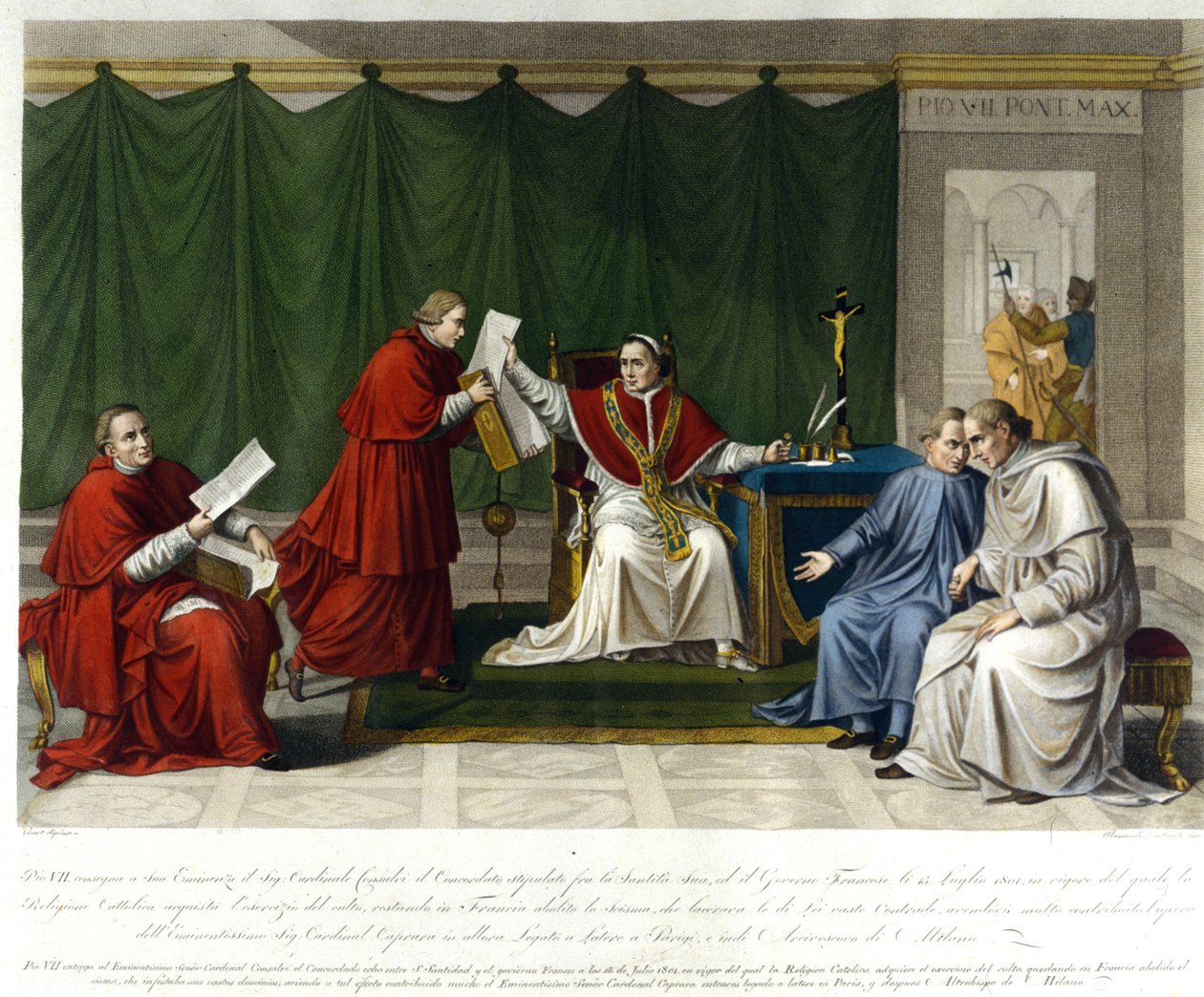 Pio VII (1742 - 1823) escreveu ao Cardeal Consalvi a Concordata entre a Santa Sé e a França em 15 de julho de Unknown artist