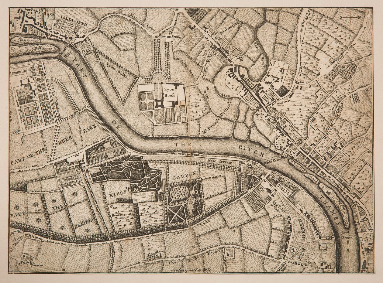 Plano de Richmond, Syon e Kew de Unknown artist