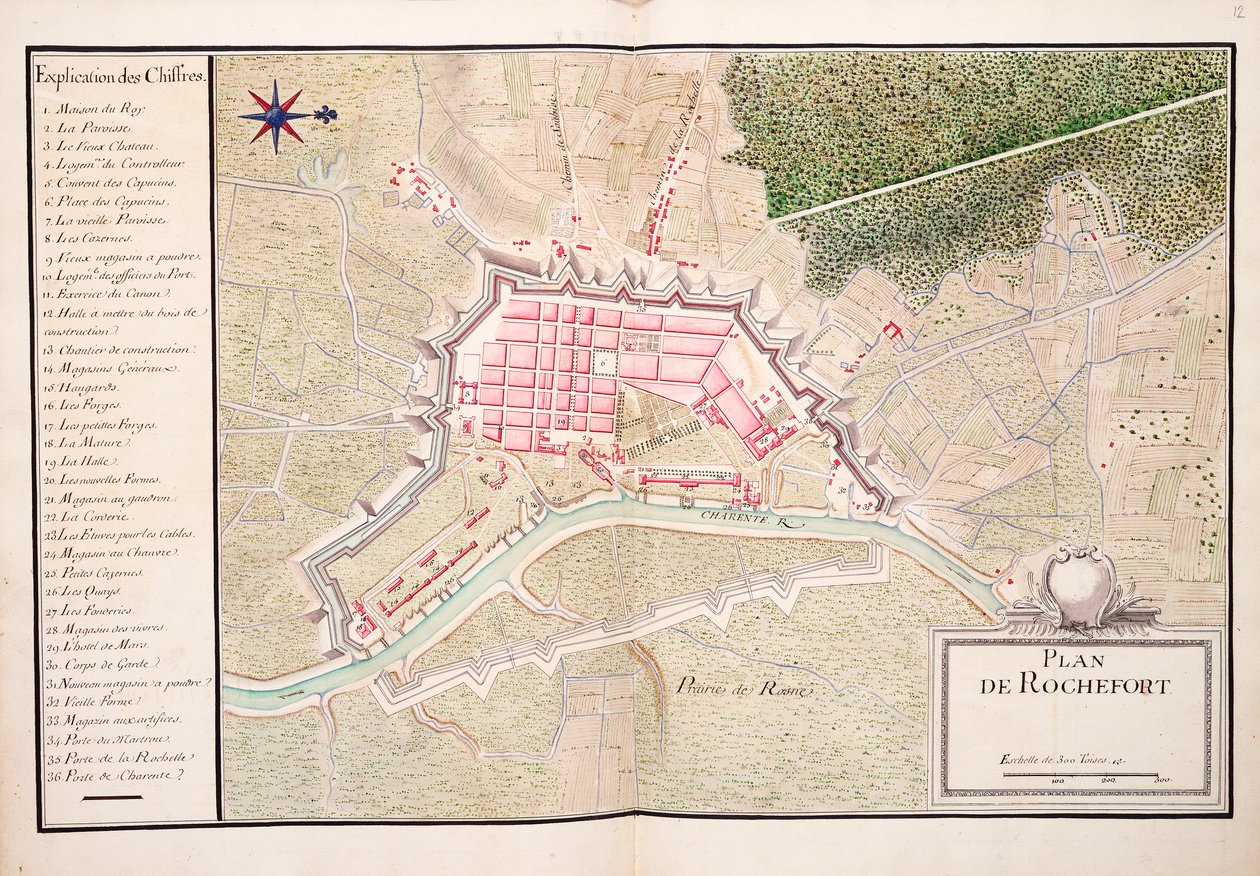 Plano de Rochefort de Unknown artist