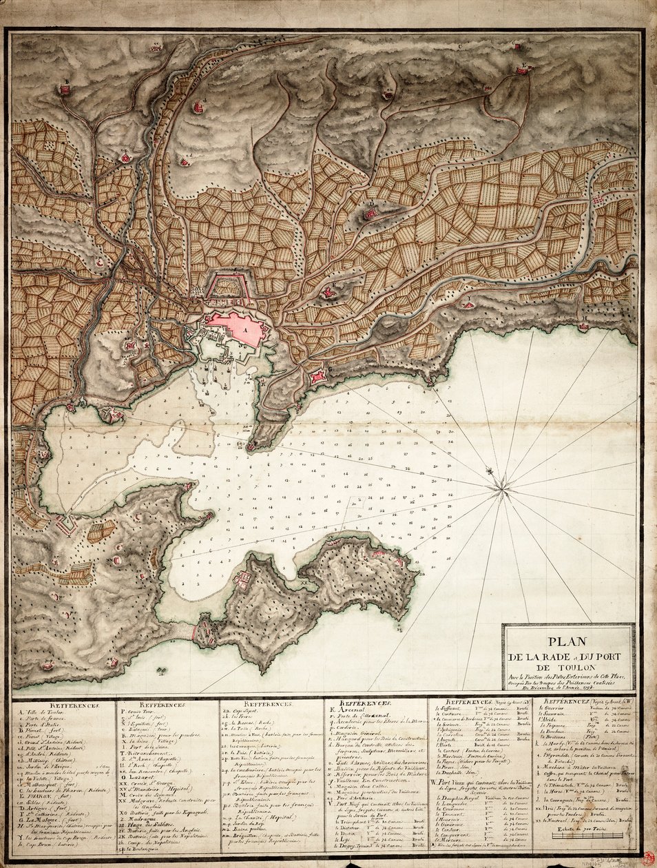 Plano de Toulon de Unknown artist
