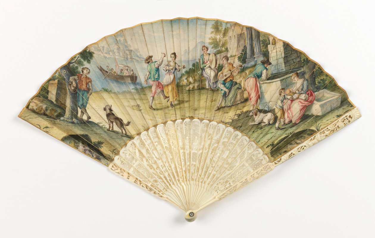 Ventilador plissado de Unknown artist