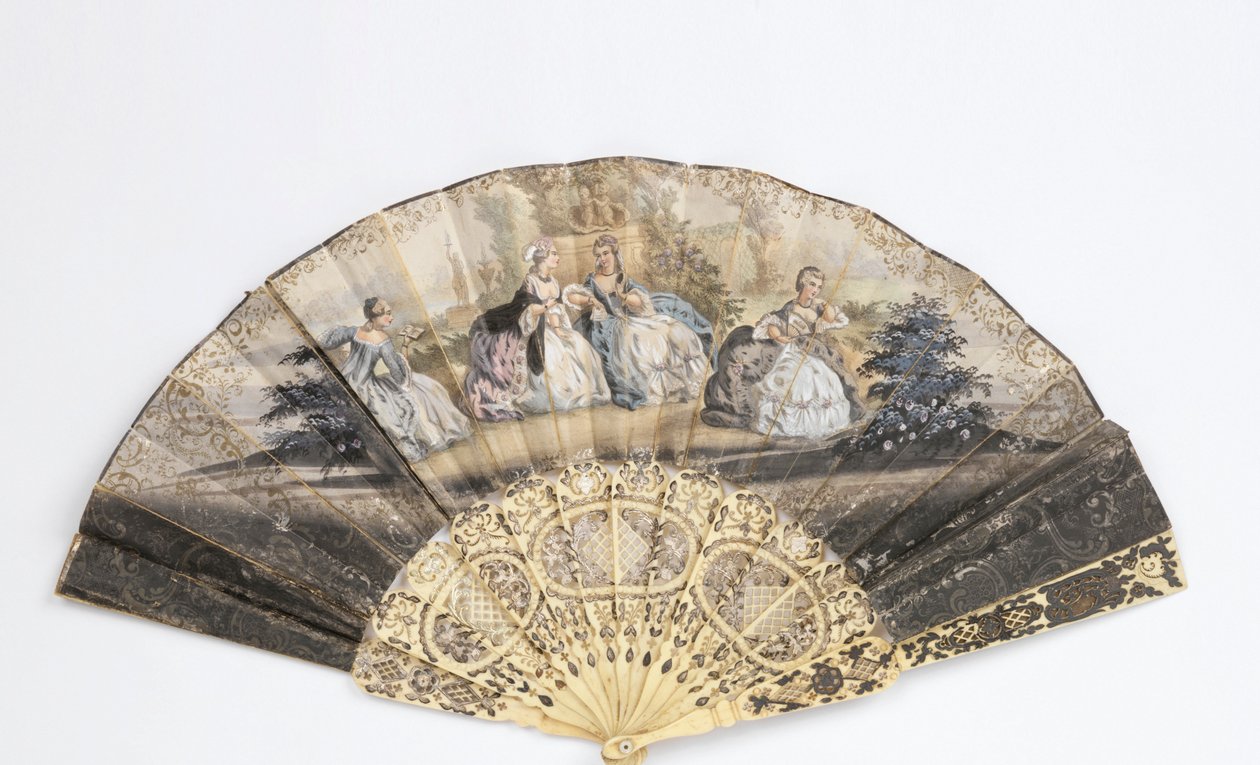 Ventilador plissado de Unknown artist