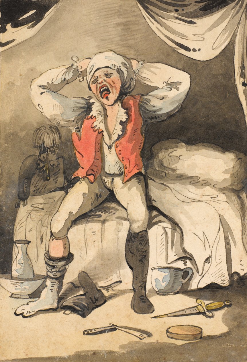 Pon vida não posso suportar essas marchas melhor morrer de uma vez sobre a cama de honra , 1796 de Unknown