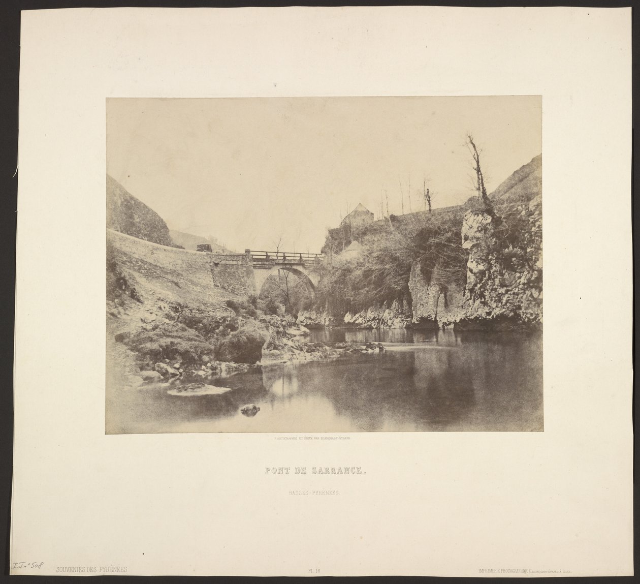 Ponte de Sarrance. Baixos Pirinéus. de Unknown artist