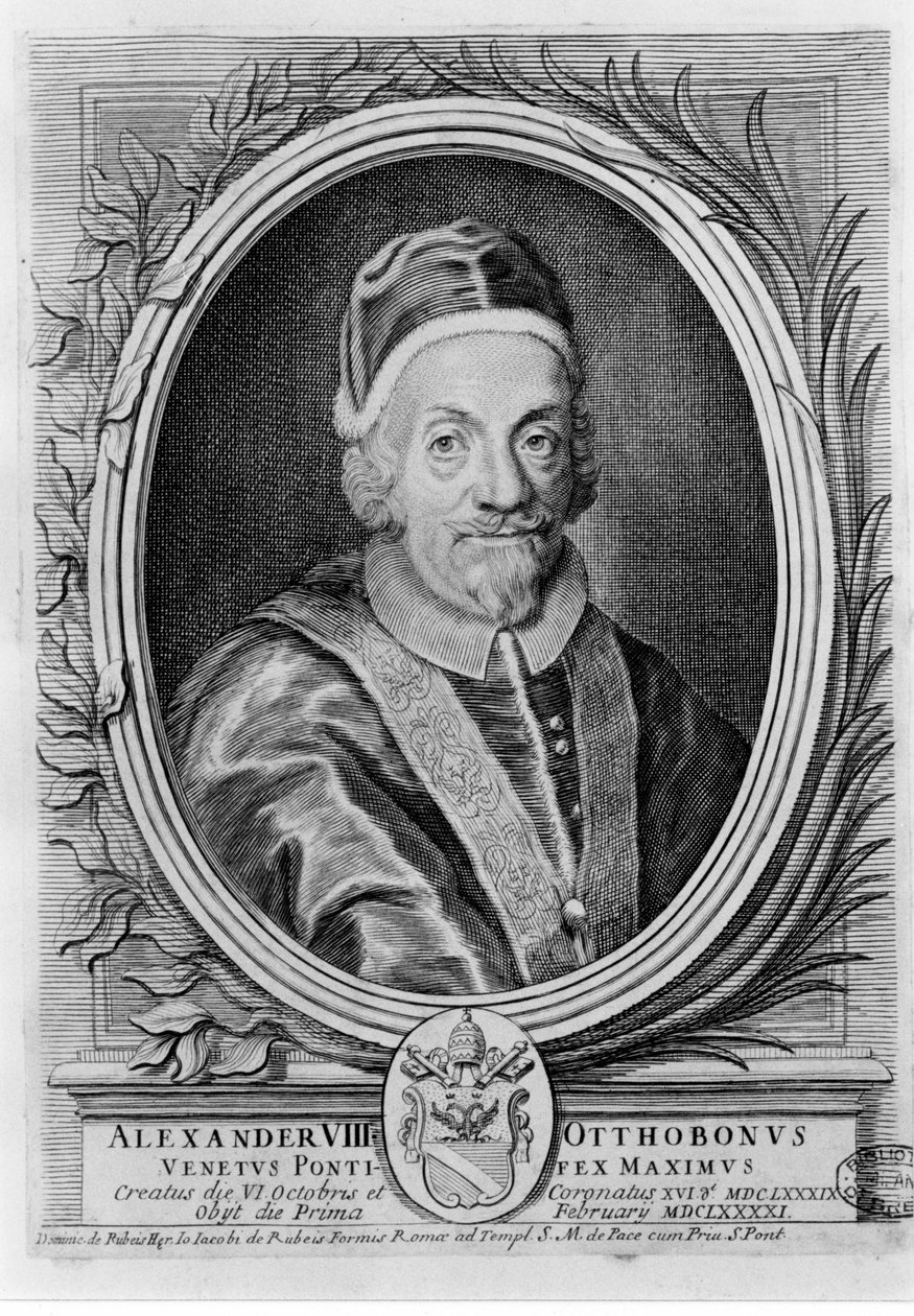 Papa Alexandre VIII (1610 - 1691). de Unknown artist