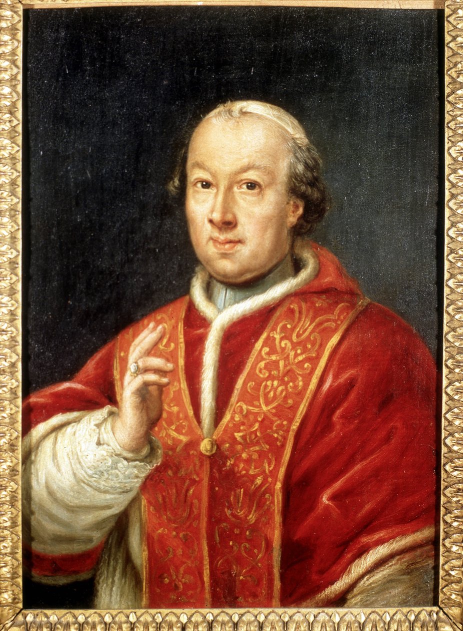 Papa Pio (Pio ou Pio) VI (1717-1799). Pintura anônima. Roma, Museu do Risorgimento. de Unknown artist