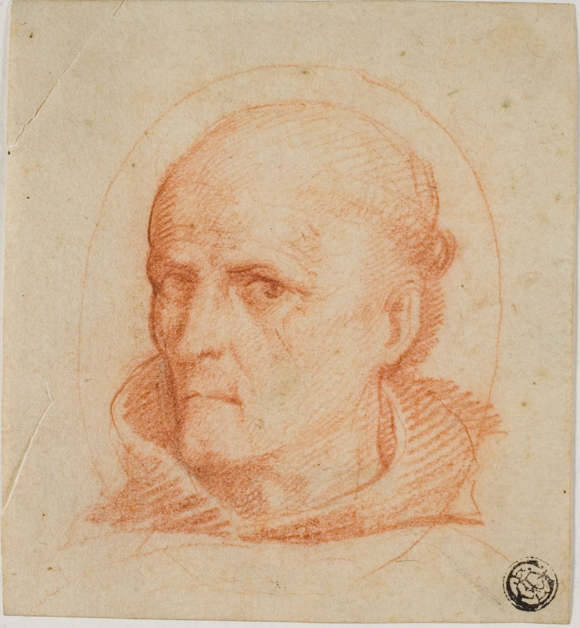Cabeça de retrato de monge franciscano de Unknown artist
