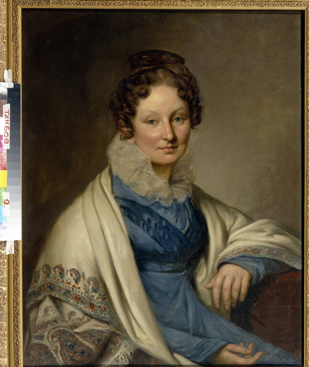 Retrato de Sophia Ivanovna Boratynskaia (nee Baryshnikova) de Unknown artist