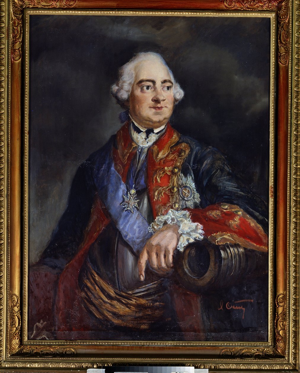 Retrato do matemático Leonard Euler (1707-1783) (Retrato do matemático Leonhard Euler). Pintura anônima. Óleo sobre tela, 79 x 69,5 cm de Unknown artist
