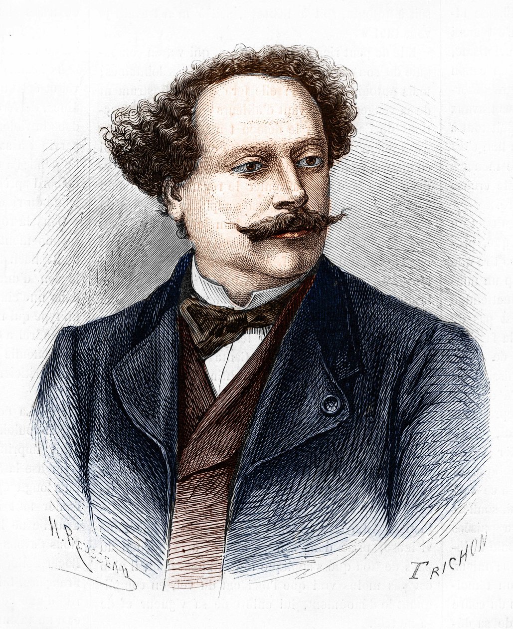 Retrato de Alexandre Dumas Jr. (1824-1895), escritor francês. de Unknown artist