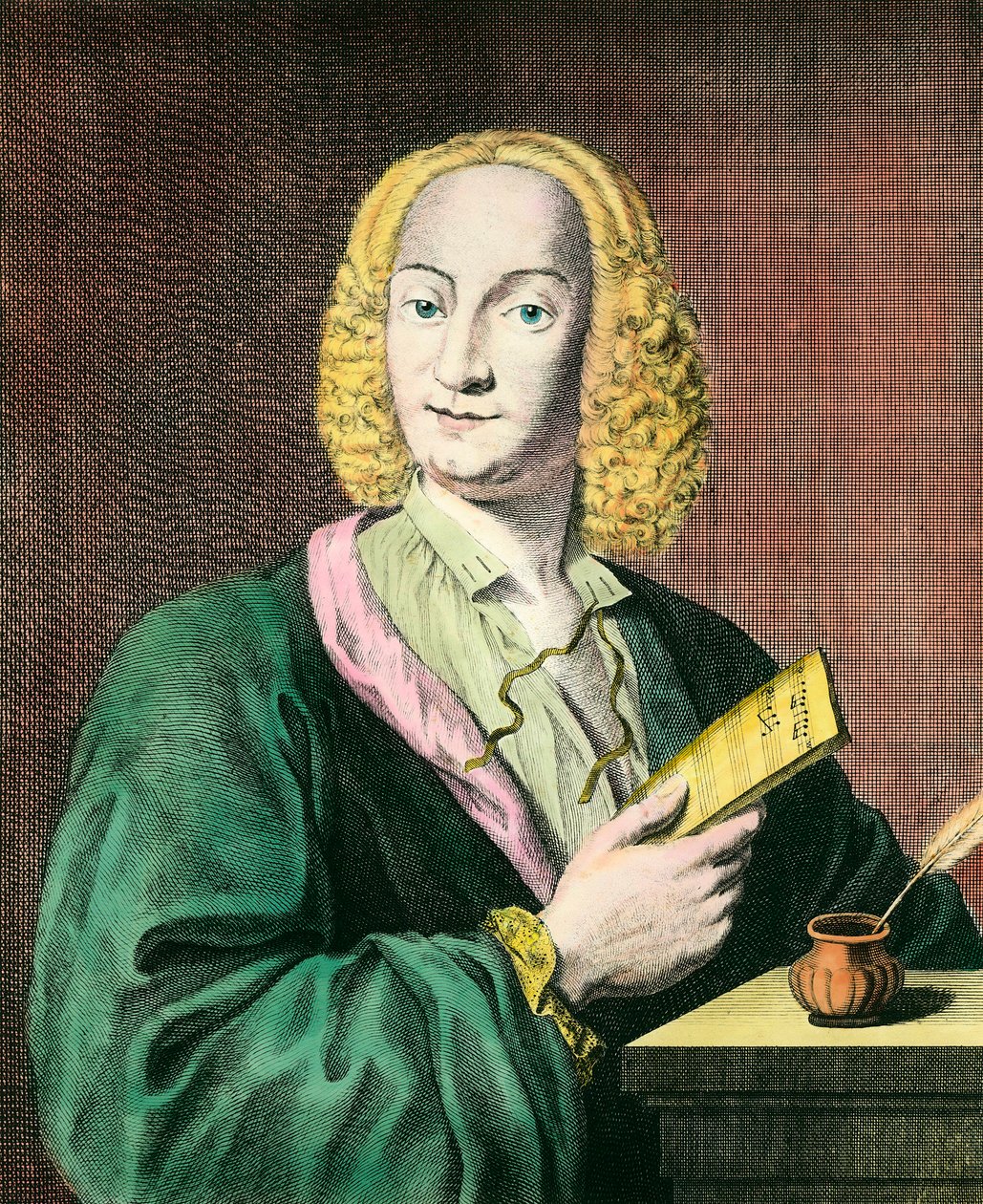 Retrato de Antonio Vivaldi (1678-1741), compositor italiano. Gravura do século XVIII. Coleção particular de Unknown artist