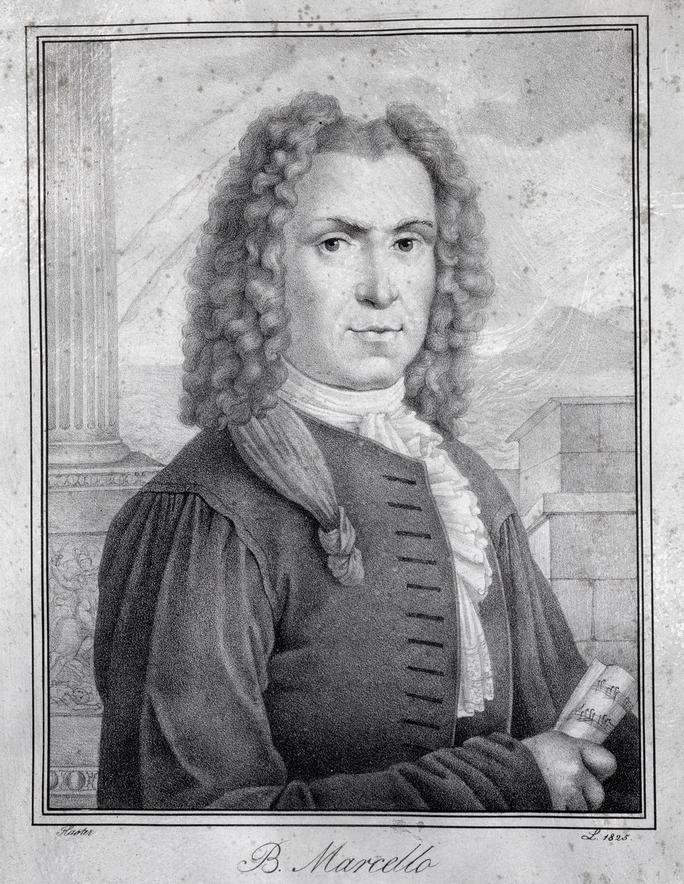 Retrato de Benedetto Marcello (gravura) de Unknown artist