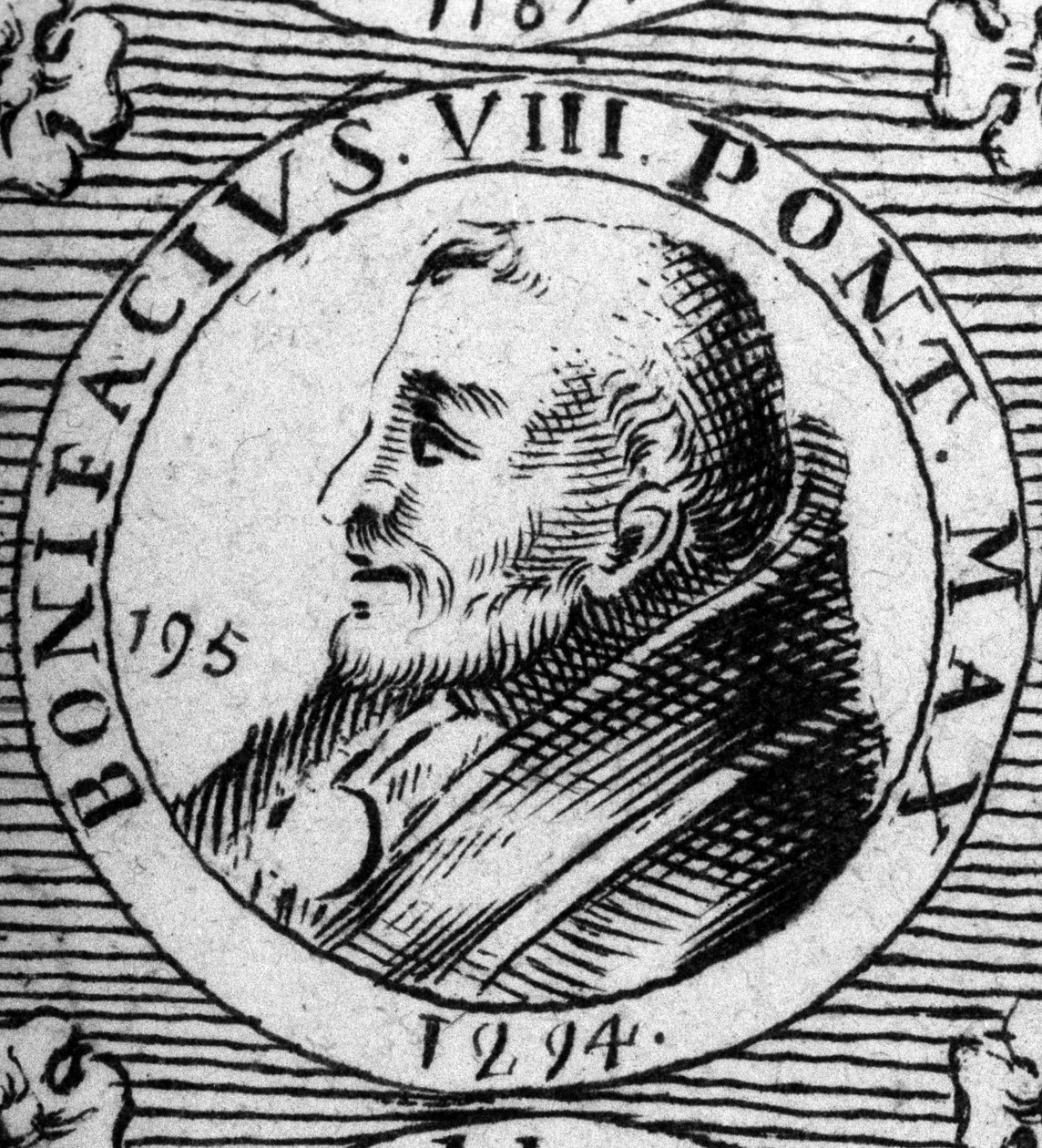 Retrato de Bonifácio VIII (Benedetto Caetani dit Boniface VIII de Unknown artist