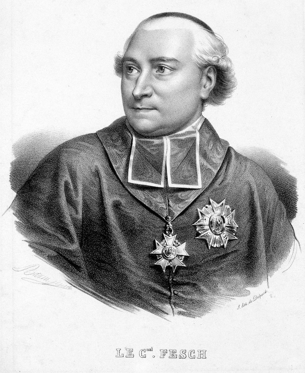 Retrato do Cardeal Joseph Fesch, Tio de Napoleão Bonaparte (1763-1839). de Unknown artist