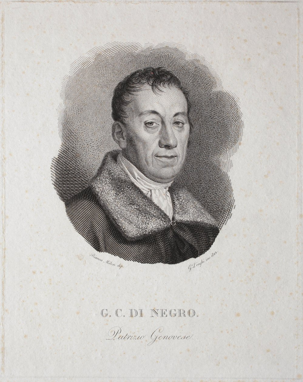 Retrato de Carlo Di Negro (gravura) de Unknown artist