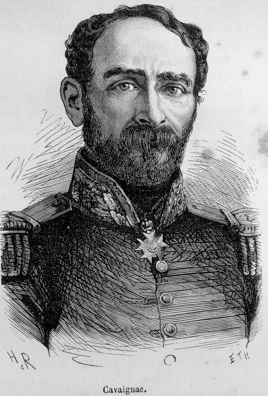Retrato de Cavaignac (1802-1857), político francês e general de Unknown artist