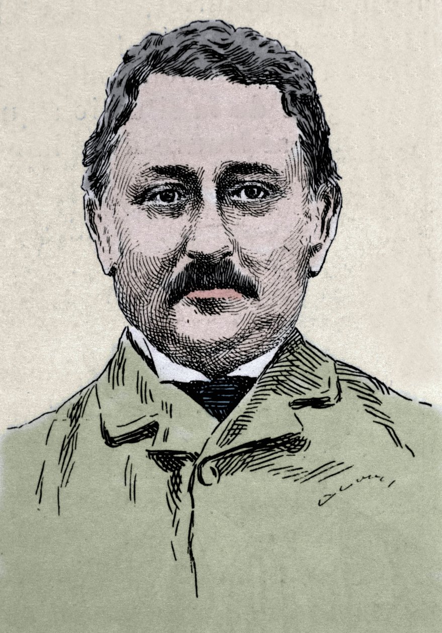 Retrato de Cecil John Rhodes (1853-1902) Empresário britânico e administrador colonial. de Unknown artist