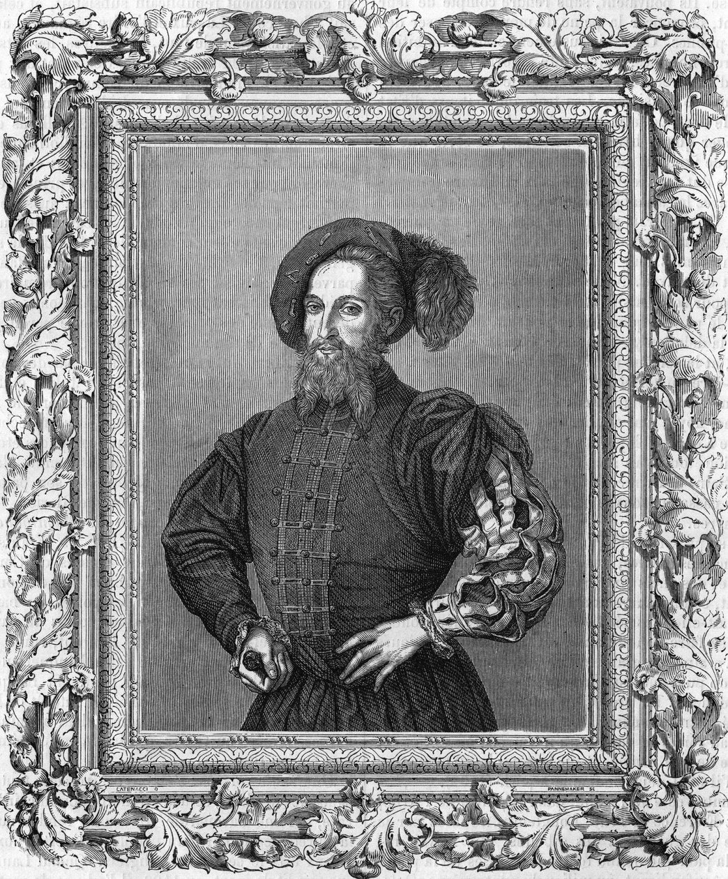 Retrato de Cesare (Cesar) Borgia (1475-1507). de Unknown artist
