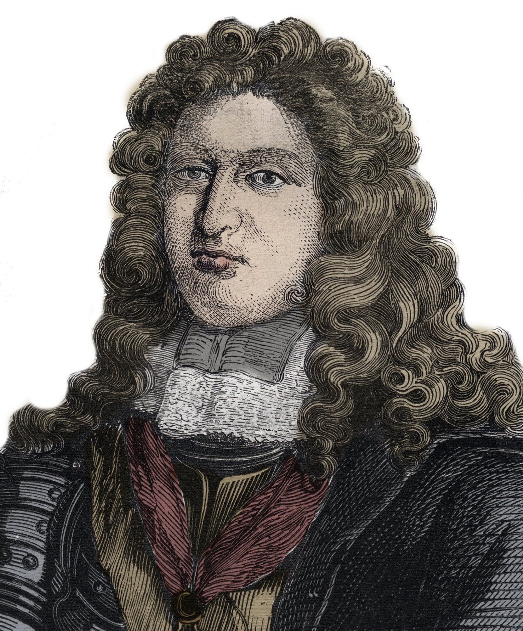 Retrato de Charles Auguste de La Fare Comte de Laugeres (1644-1712), poeta francês de Unknown artist