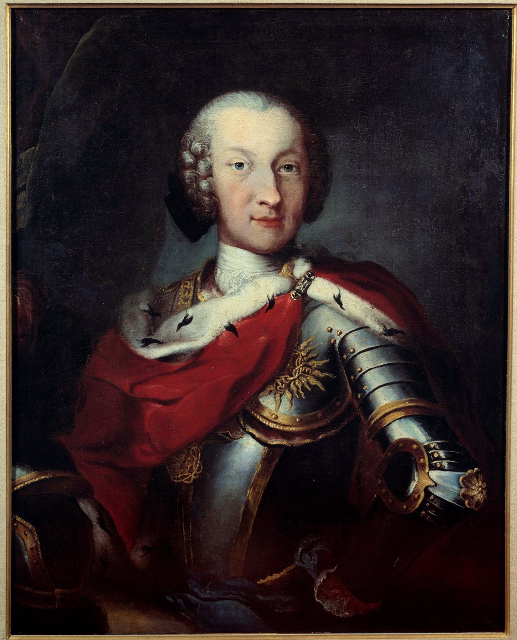 Retrato de Carlos Emmanuel III (1701-1773) Duque de Sabóia, Rei da Sardenha, Grão Mestre da pintura Anunciada Anónima. Paris do século XVIII, Museu da Legião de Honra de Unknown artist