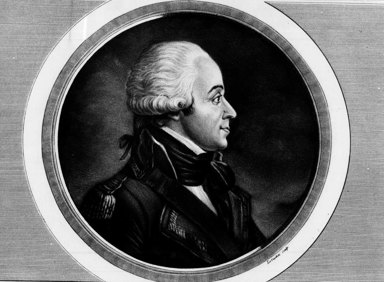 Retrato de Charles Francois Dumouriez (1739-1823), Ministro dos Negócios Estrangeiros. Gravura em "Colecção completa de pinturas históricas da revolução francesa, em três volumes". 1804. de Unknown artist