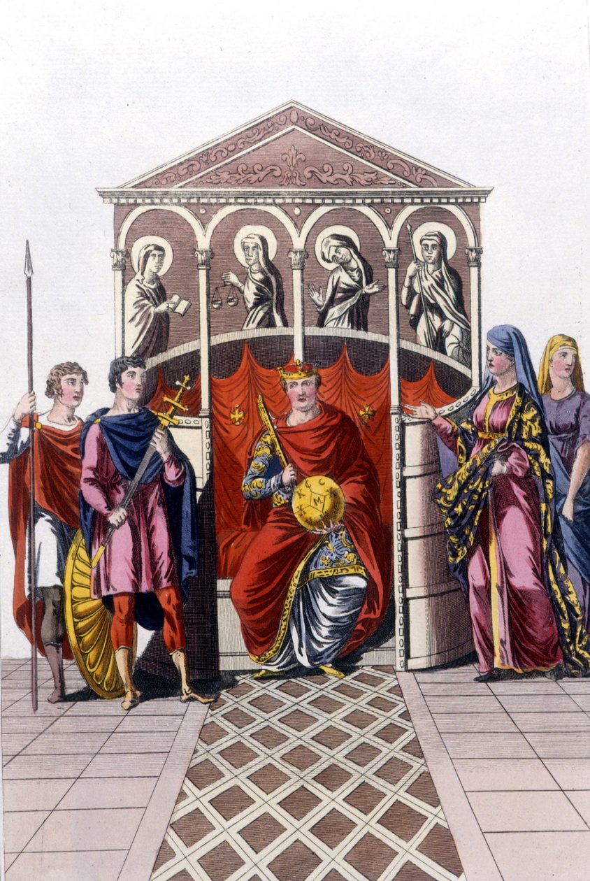 Retrato de Carlos II, o Careca (823 - 877), Rei de França de Unknown artist