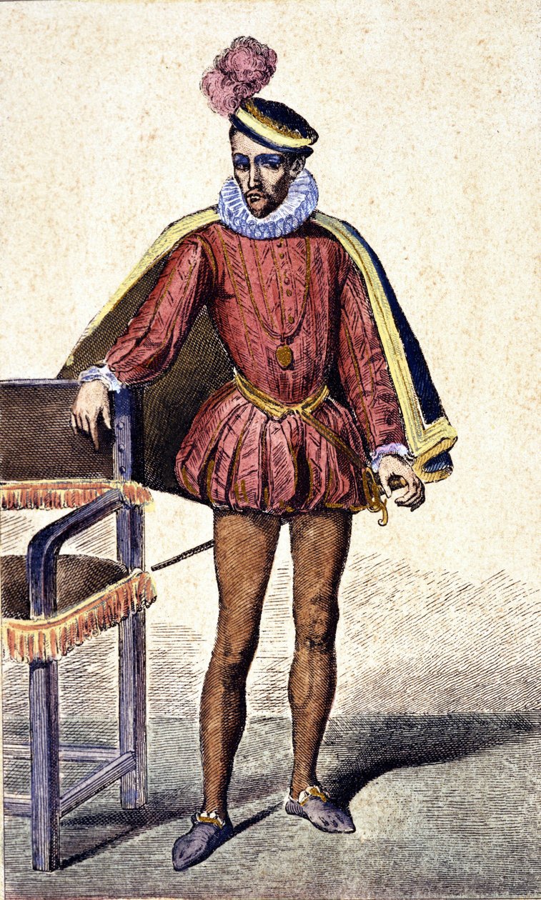 Retrato de Carlos IX (1550 - 1574), Rei de França. de Unknown artist