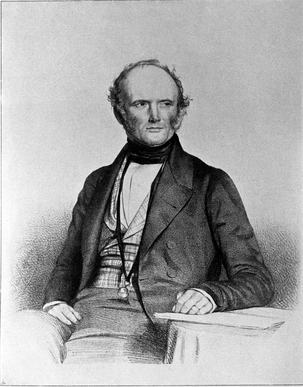 Retrato de Charles Lyell (1797 - 1875), geólogo escocês. de Unknown artist