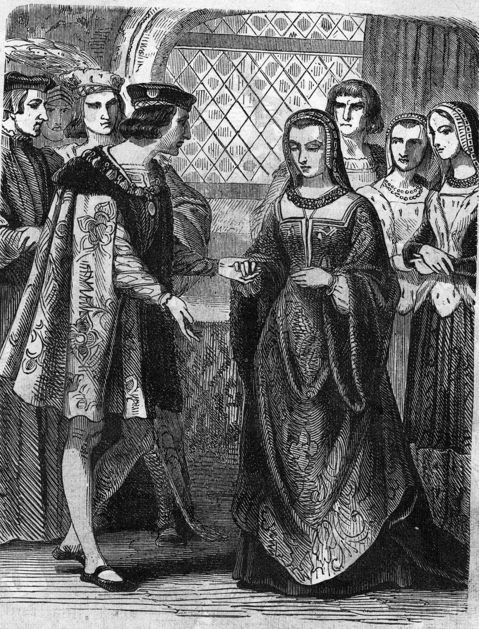 Retrato de Carlos VIII (1470-1498) e Ana da Bretanha (1477-1514). de Unknown artist