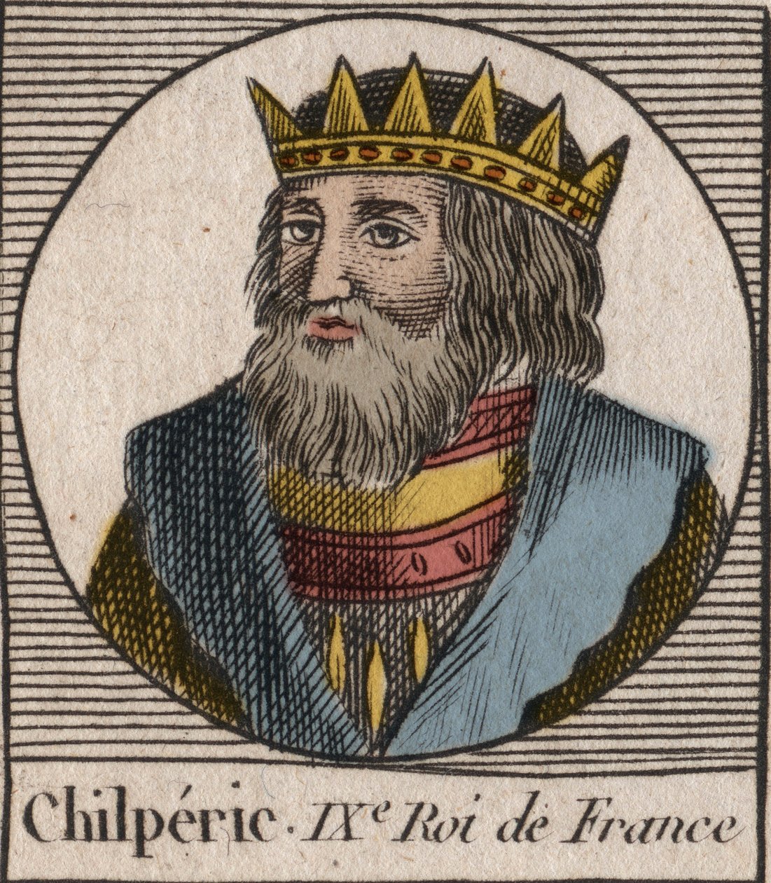 Retrato de Chilperic I de Unknown artist