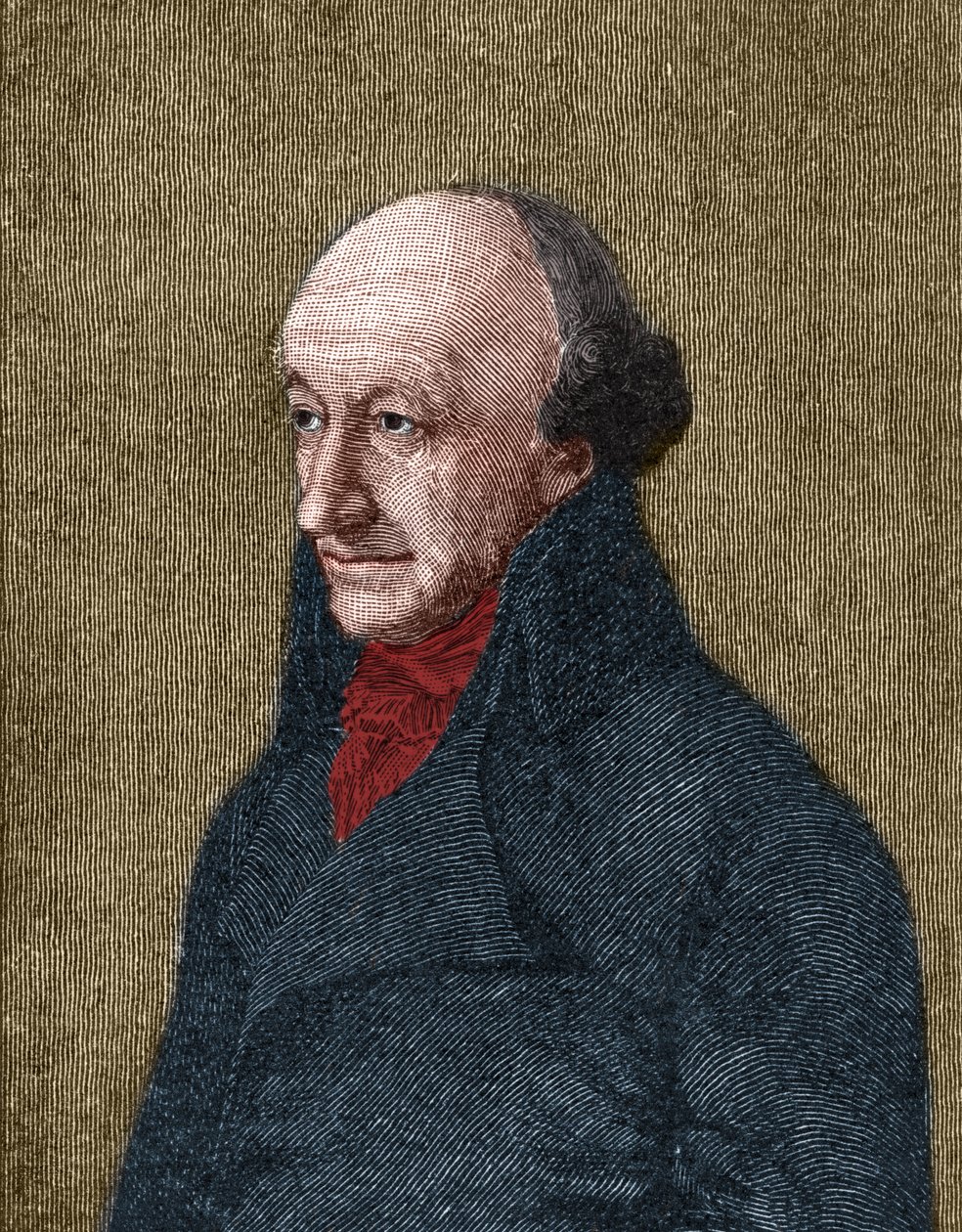 Retrato de Christoph Martin Wieland (1733-1813) poeta, tradutor e editor alemão. de Unknown artist
