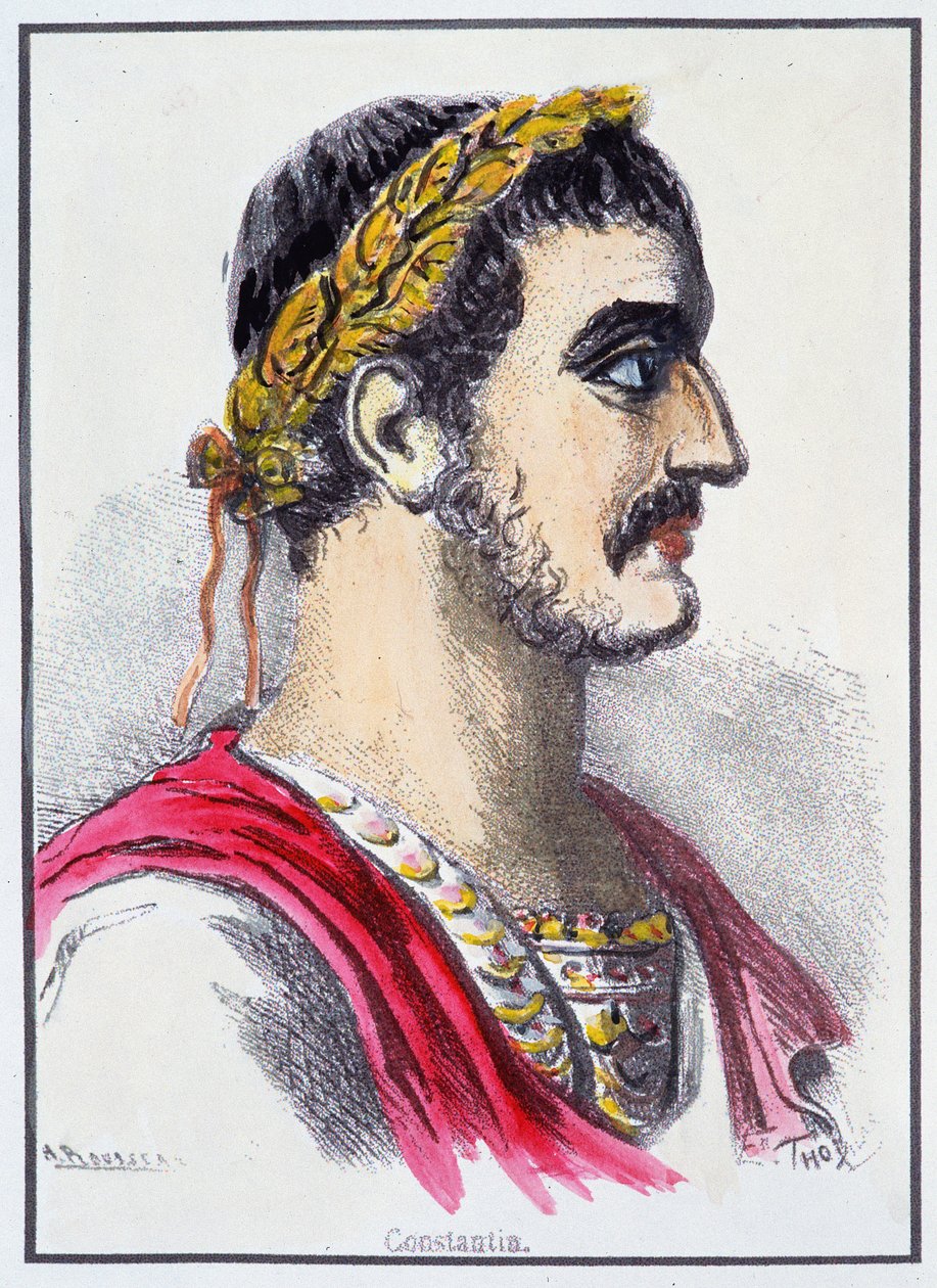 Retrato de Constantino, Imperador Romano de Unknown artist