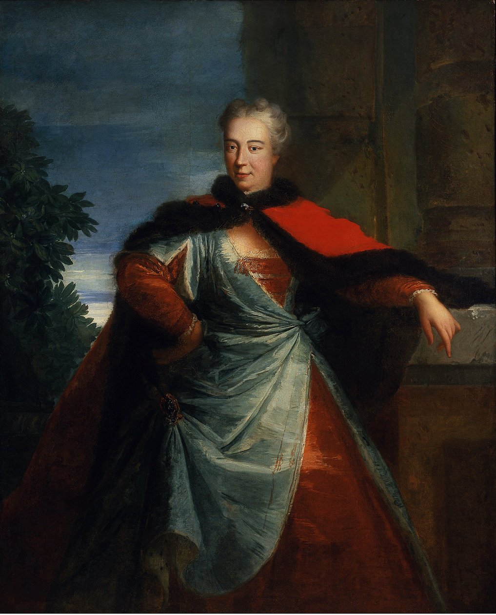 Retrato da Condessa Elzbieta Helena Sieniawska (1669-1729), nee Lubomirska, Anónimo. Óleo sobre tela, tamanho : 160x129, Primeiro terço do 18º cen., Muzeum Narodowe, Varsóvia. de Unknown artist