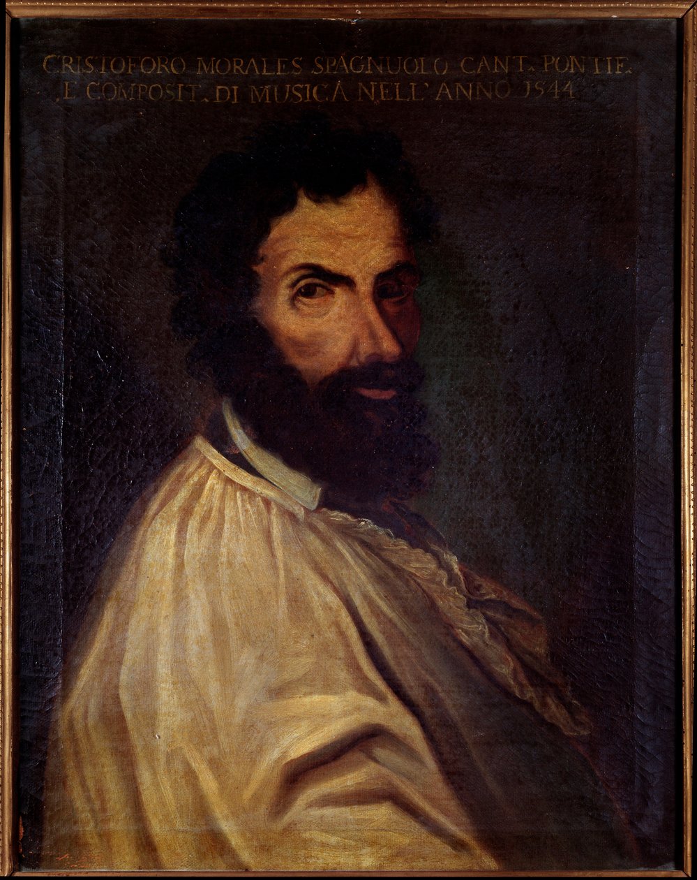 Retrato de Cristobal de Morales, compositor inglês (pintura de Unknown artist