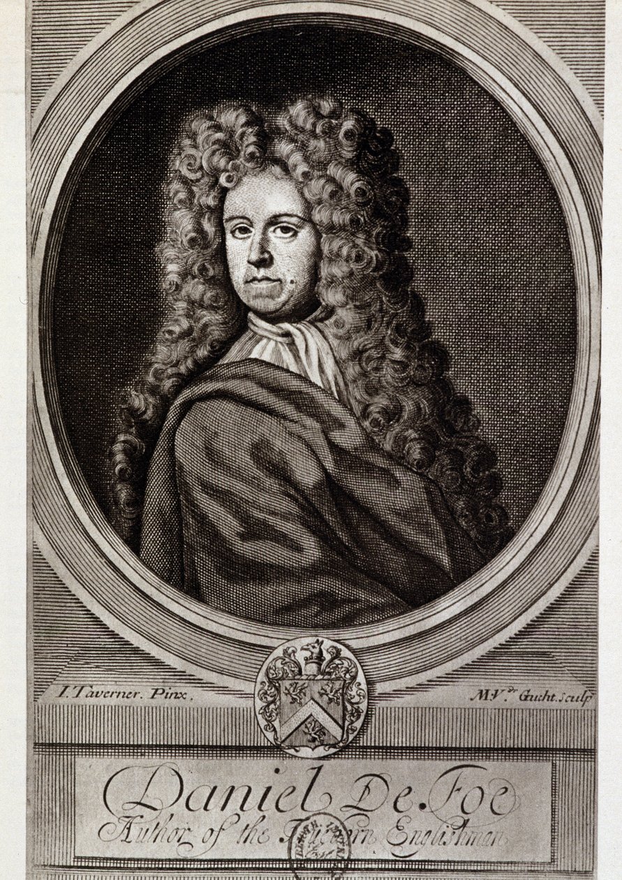 Retrato de Daniel de Foe ou Defoe (1660 - 1731) de Unknown artist