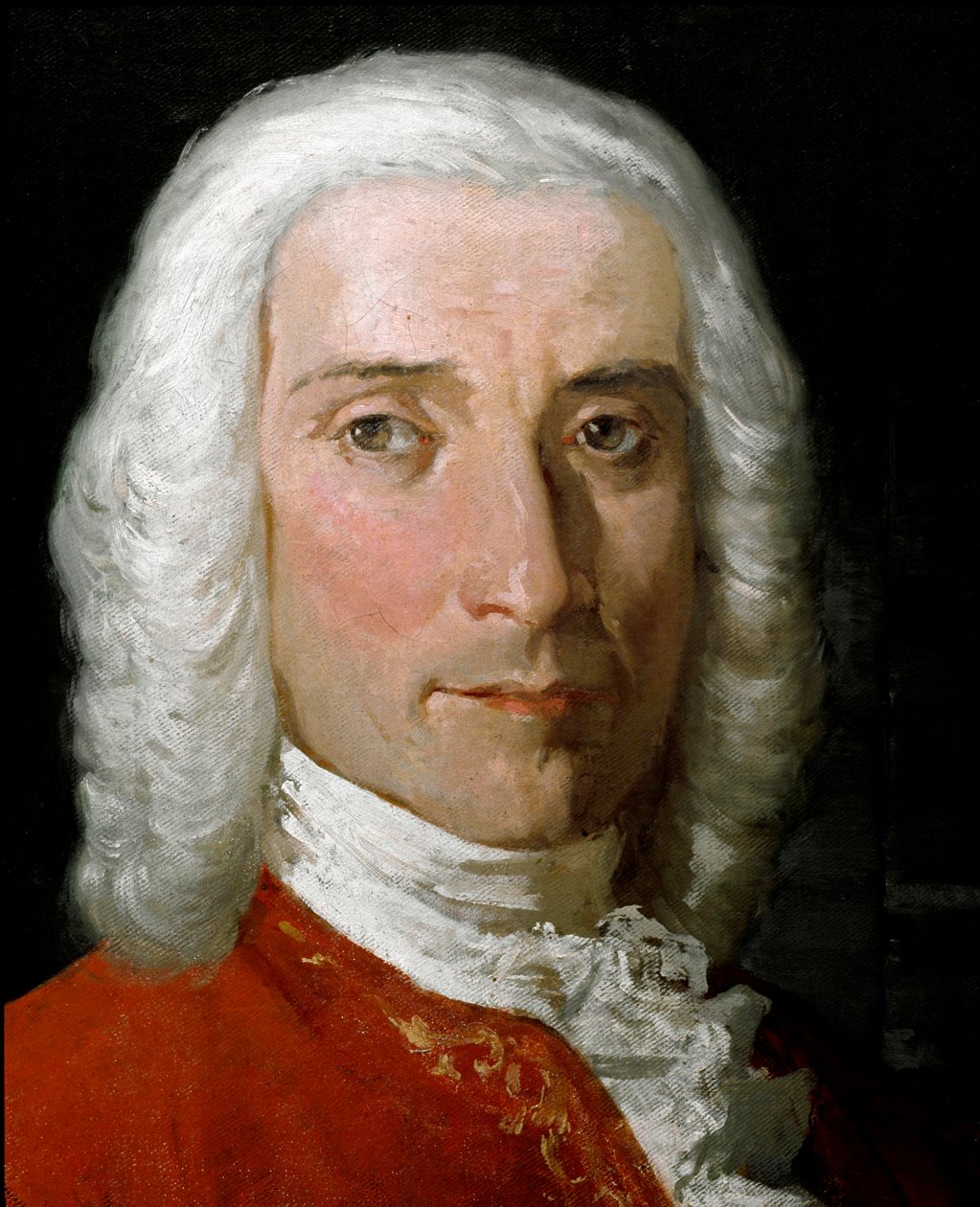 Retrato de Domenico scarlatti (1685-1757), compositor italiano. Pintura anónima do século XVIII. Napoli, Conservatorio di Musica San Pietro a Majella. de Unknown artist