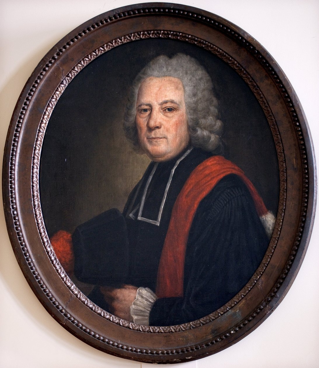 Retrato do Dr. Pierre Bourgeois. Doutor do Hotel Dieu em Beaune. Pintura anónima, óleo sobre tela. de Unknown artist