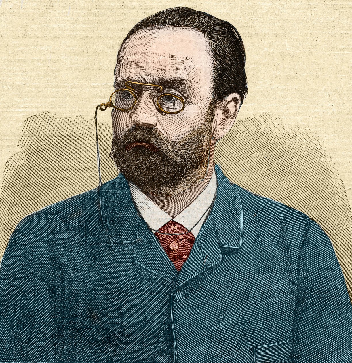 Retrato de Emile Zola (1840-1902) escritor francês. de Unknown artist