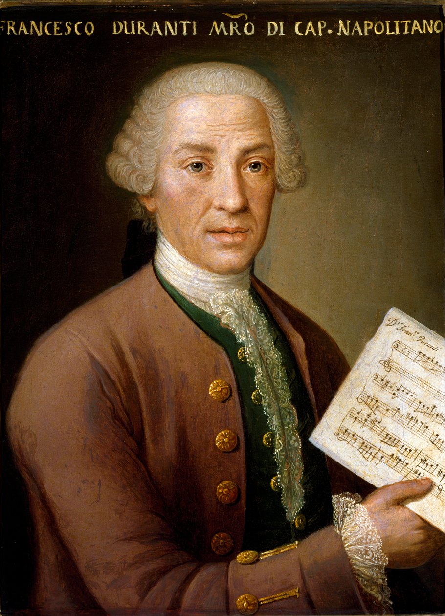 Retrato de Francesco Durante (1684-1755), organista e mestre da capela napolitana Pintura anónima. Século XVIII Bolonha, Civico Museo Bibliografico Musicale de Unknown artist