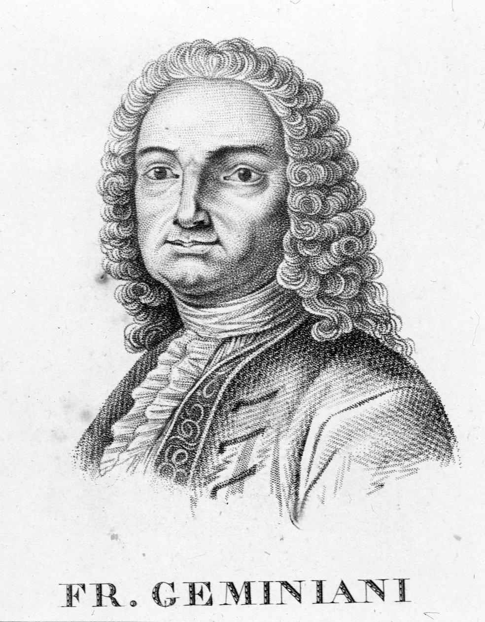 Retrato de Francesco Saverio Geminiani. Músico italiano (Lucca de Unknown artist