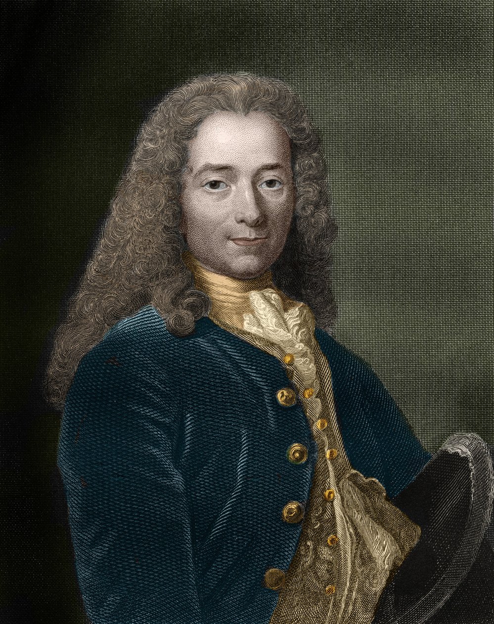 Retrato de François-Marie Arouet, dit Voltaire (1694 - 1778), escritor e filósofo francês. de Unknown artist
