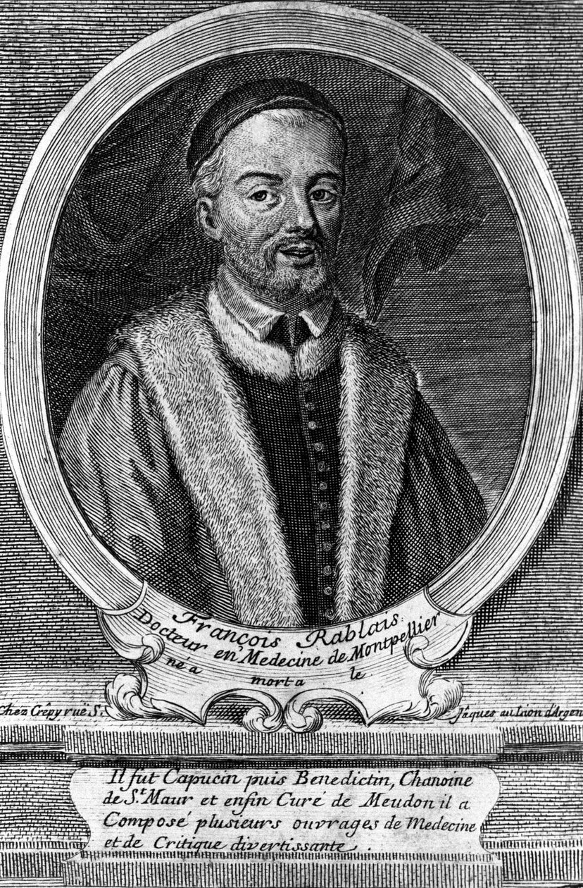 Retrato de François Rabelais (1495 - 1553), escritor francês. de Unknown artist