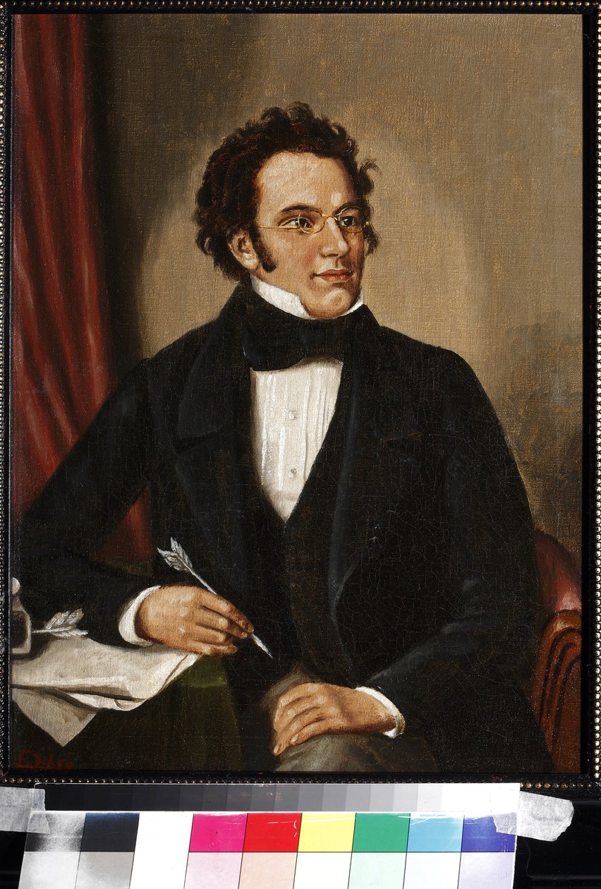Retrato de Franz Schubert (óleo sobre tela) de Unknown artist