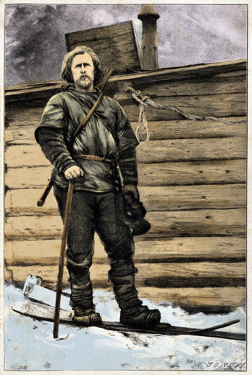 Retrato de Fridtjof Nansen (1861-1930), explorador norueguês, em 1896 de Unknown artist