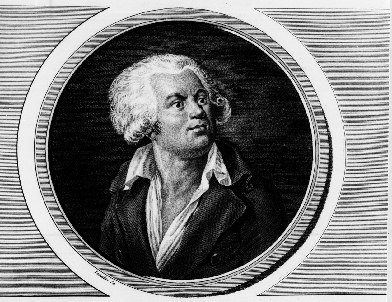 Retrato de Georges Jacques Danton, advogado convencional (1759-1794). Gravura em "Coleção completa de pinturas históricas da revolução francesa, em três volumes". 1804. de Unknown artist