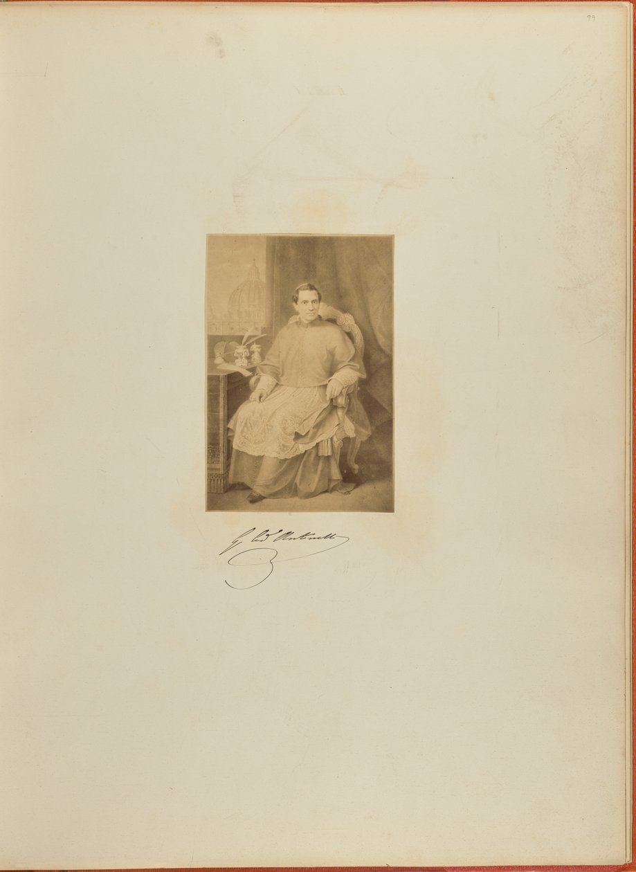 [Retrato de Giacomo Antonelli]. de Unknown artist