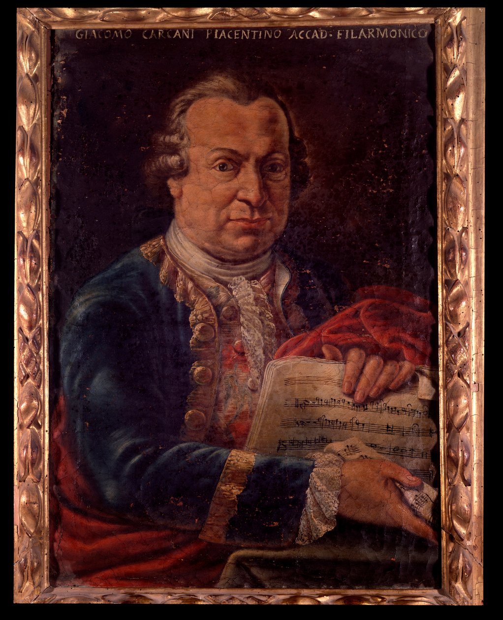 Retrato de Giacomo Carcani, compositor italiano (pintura de Unknown artist