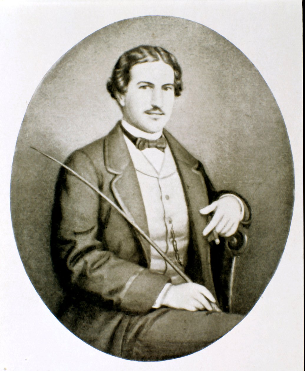 Retrato de Gigio Caroli, amante de Giuseppina Raimondi, segunda esposa de Giuseppe Garibaldi. Coleção Particular de Unknown artist