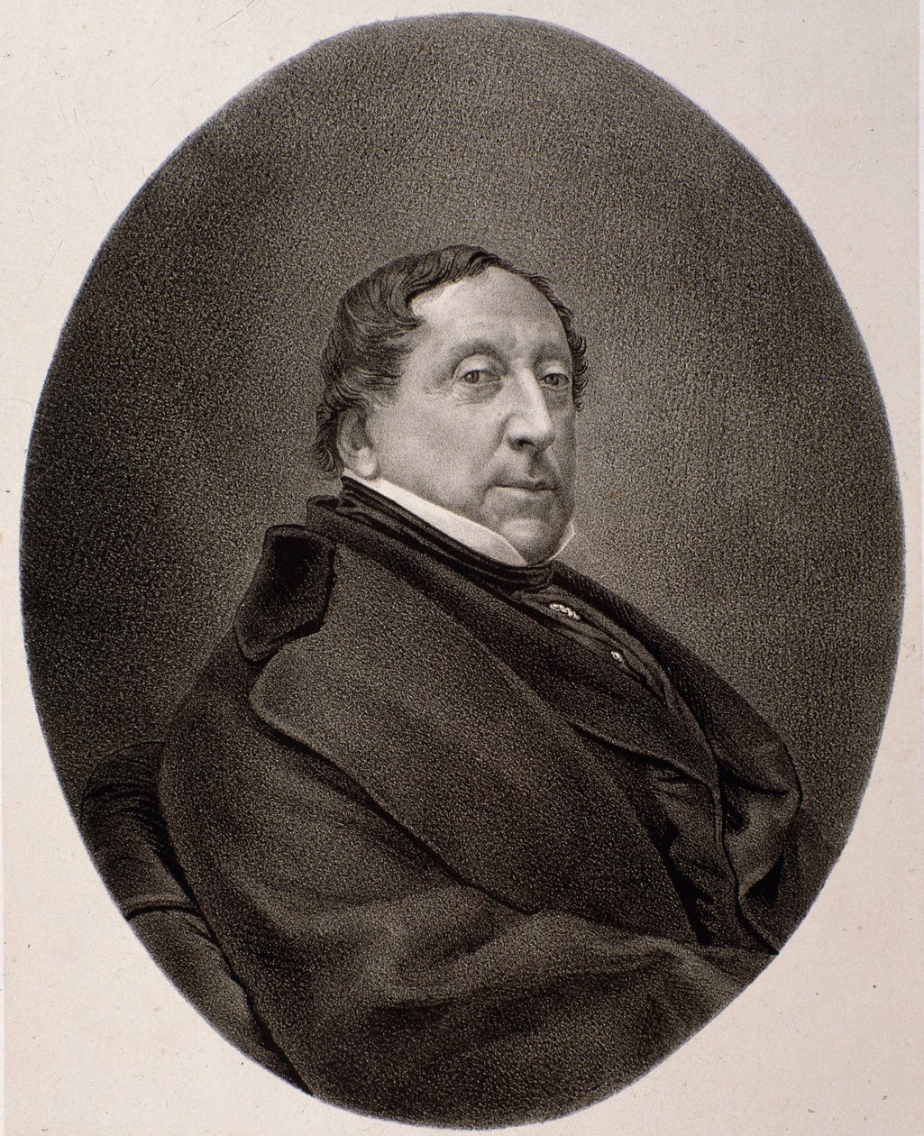 Retrato de Gioacchino Rossini (gravura de Unknown artist