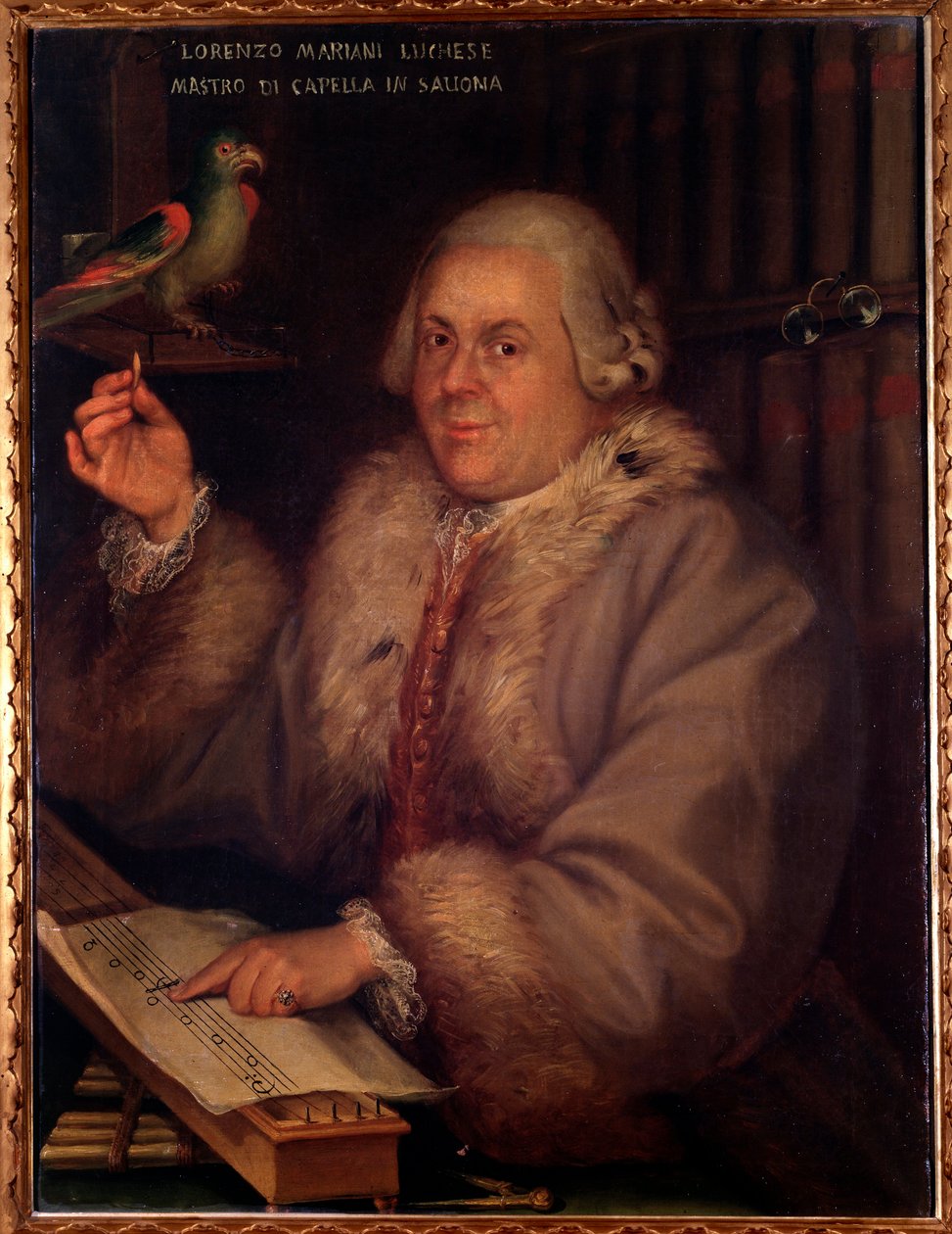 Retrato de Giovanni Lorenzo Mariani, compositor italiano (pintura de Unknown artist